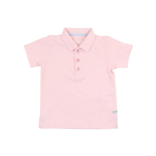 Pink Pique Polo Shirt