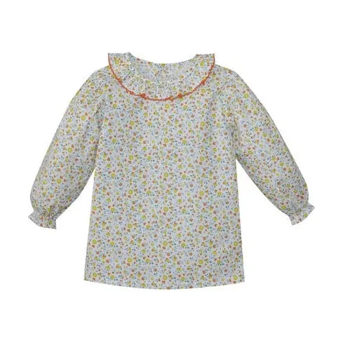 Juliette Shirt Orange Flowers