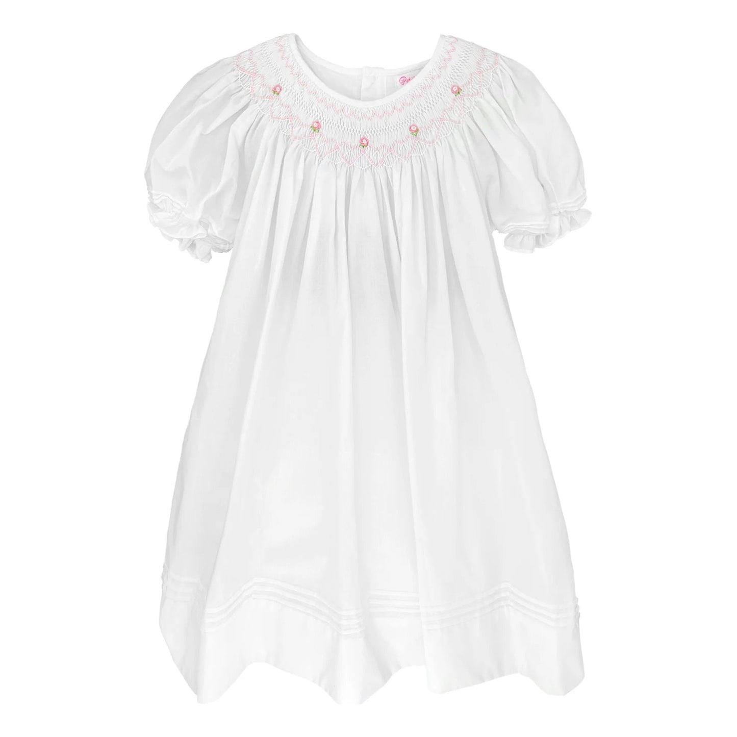 Petit Ami Bishop Day Dress, Pearls, Smock