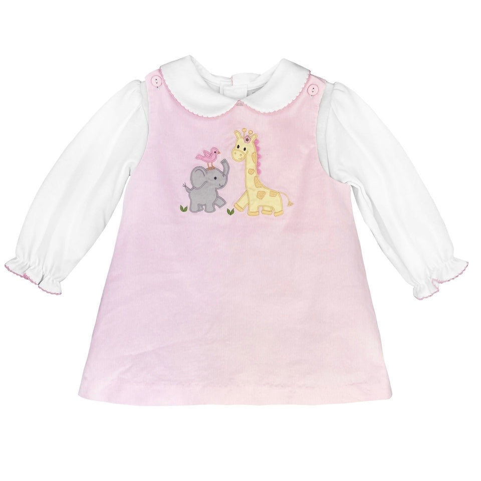 Petit Ami Safari Jumper Applique Dress