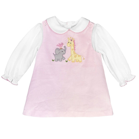 Petit Ami Safari Jumper Applique Dress