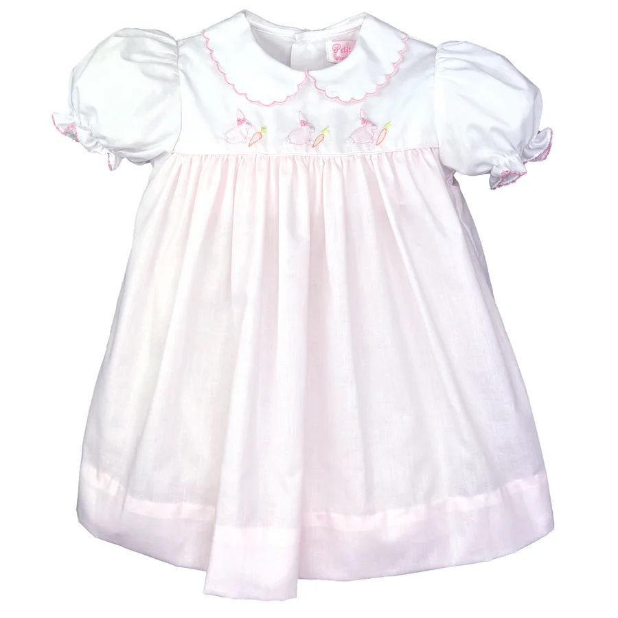 Petit Ami Bunny Shadow Stich Dress