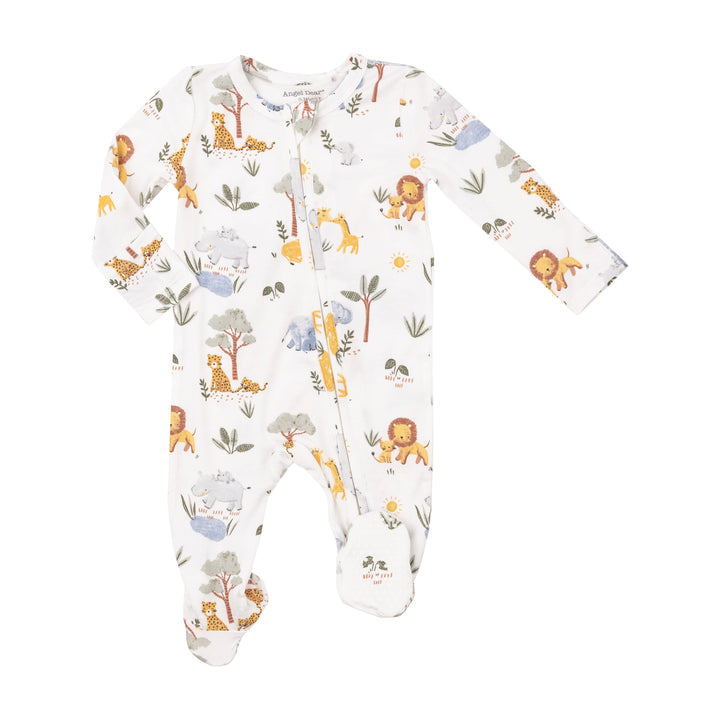 Angel Dear Painted Safari Zipper Footie