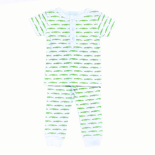 La Luna Alligator Print Pajamas