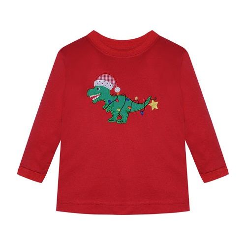 Boy Christmas Dinosaur Shirt