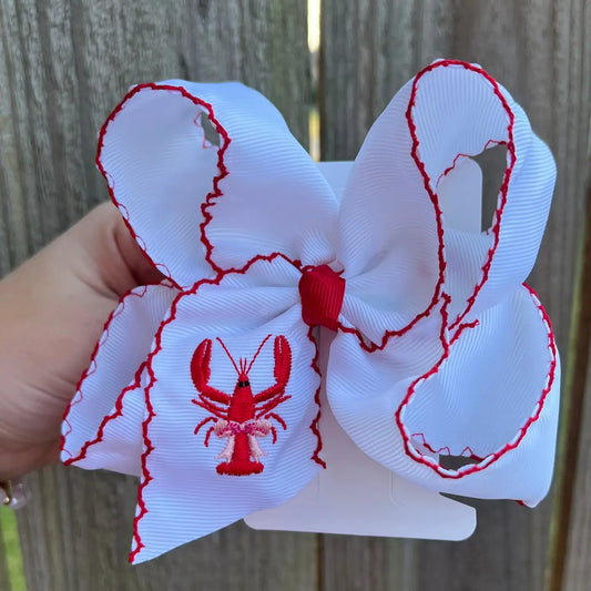 Crawfish Hair Bow