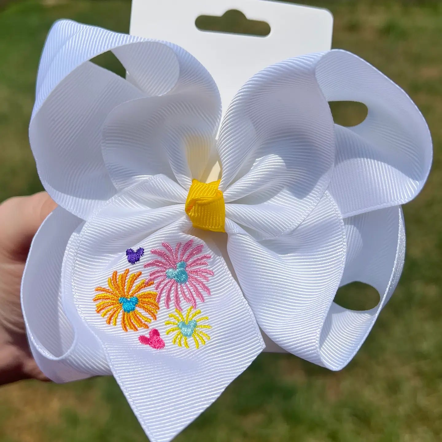 Disney Fireworks Hair Bow