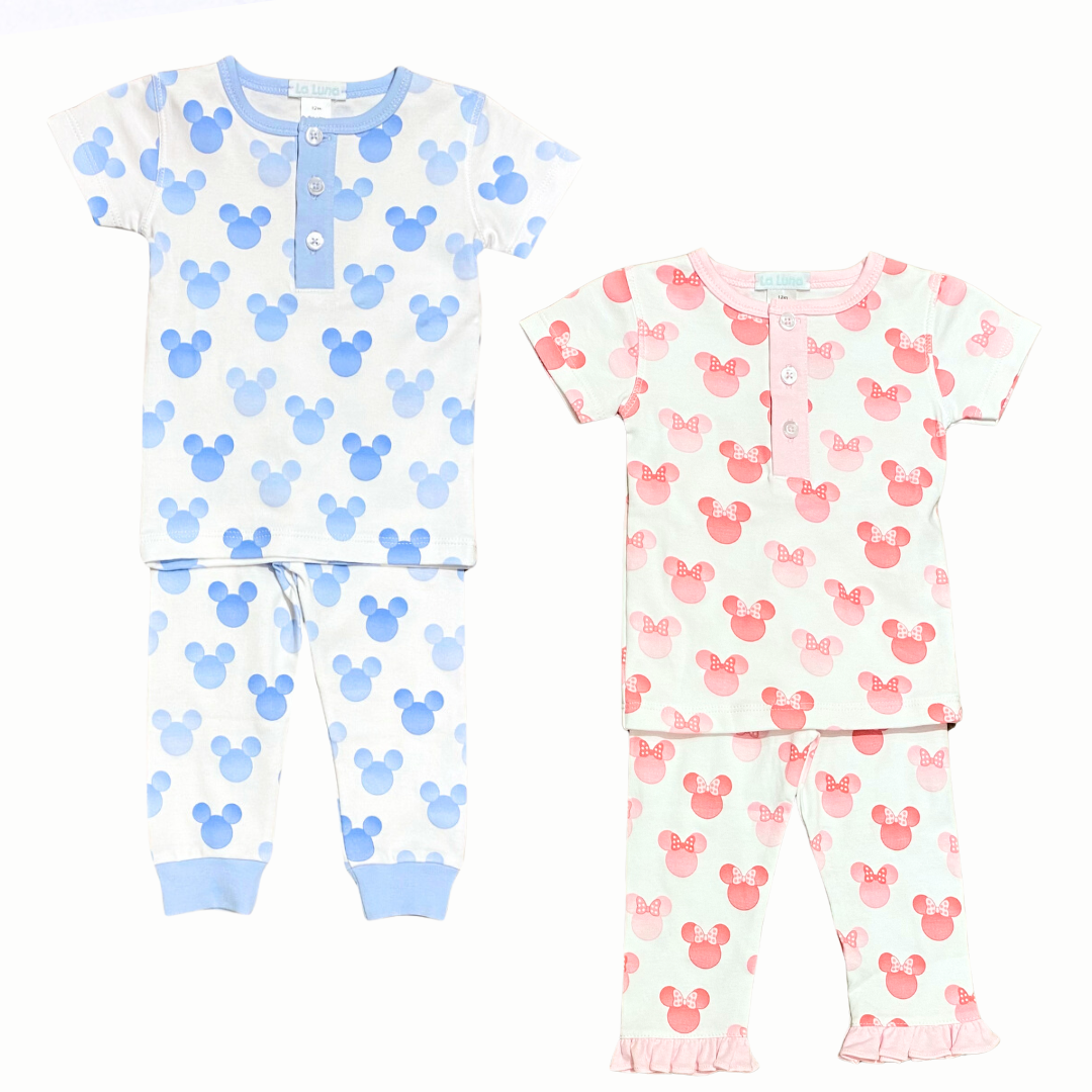 La Luna Minnie or Mickey Balloon Pajamas