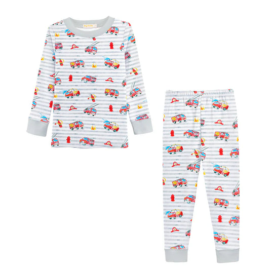 Baby Club Chic Firefighters Boy Pajama Set