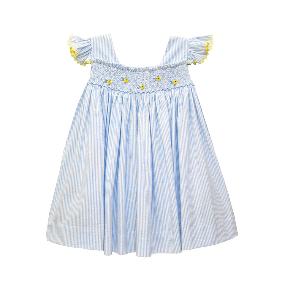 Zuccini Fish Aria Smocked Dress