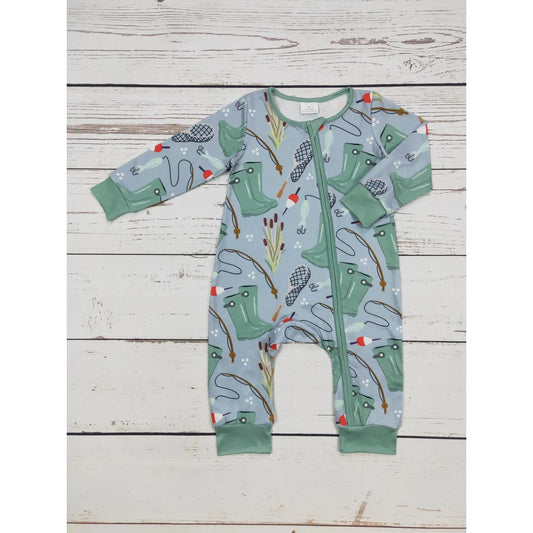 Fishing Zipper Pajamas