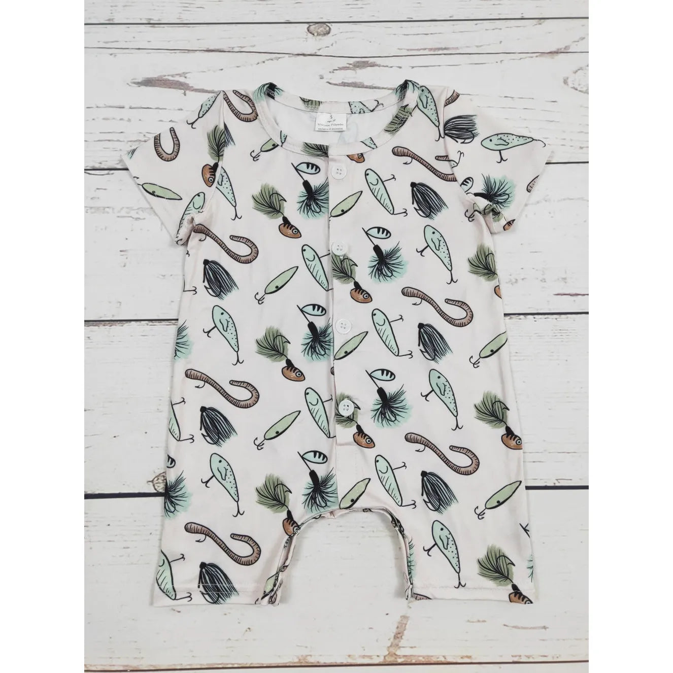 Fishing Print Romper