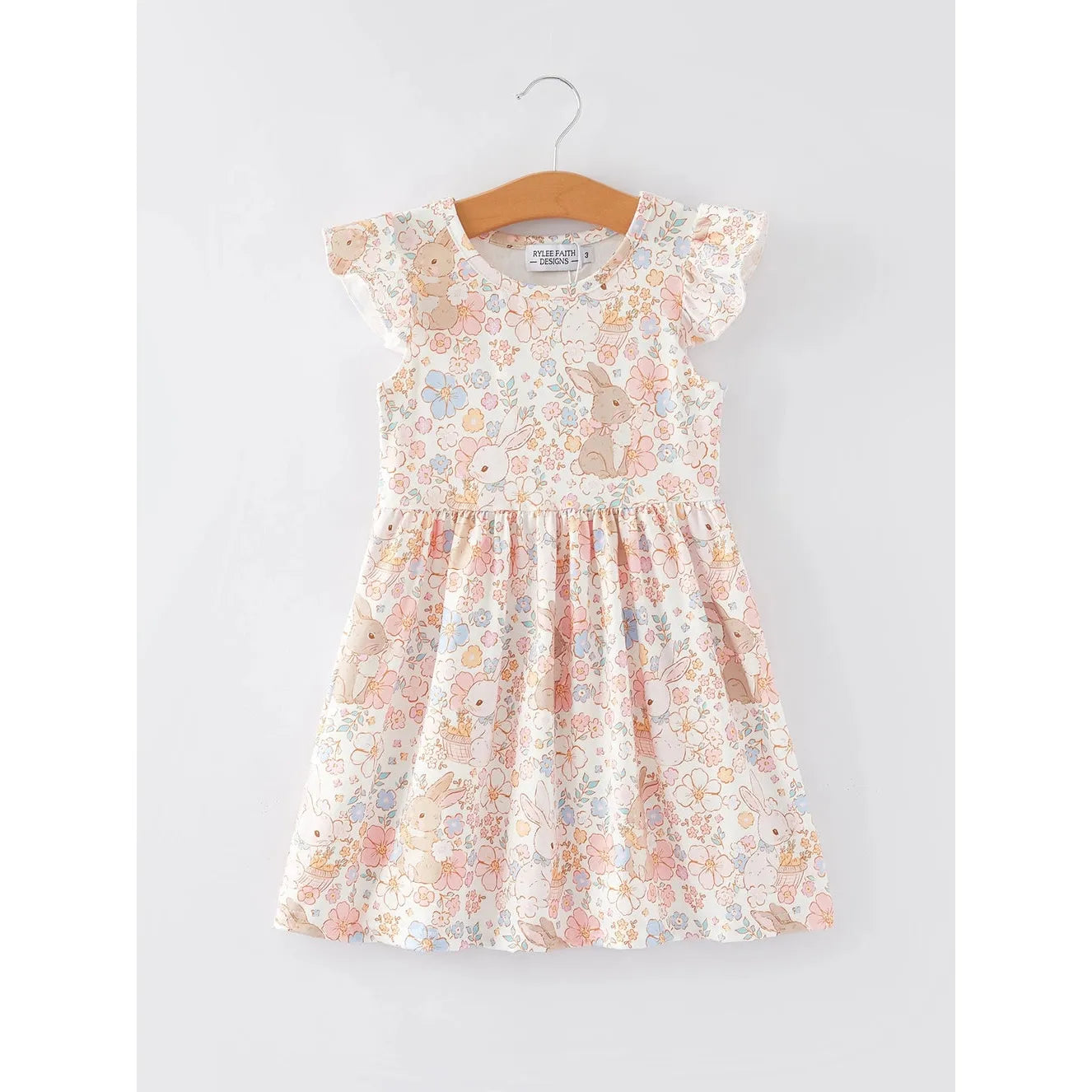 Floral Print Easter Bunny Dress