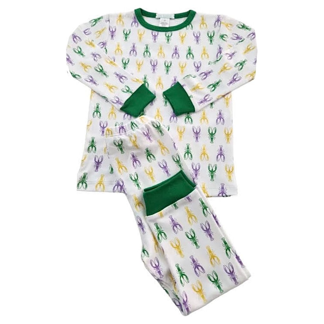 Mardi Gras Crawfish Pajama Set