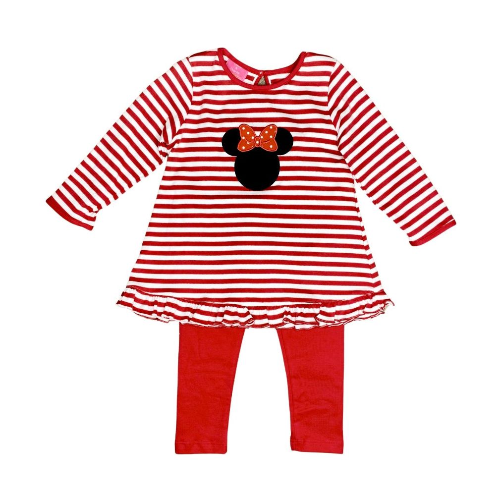 Claire Charlie Minnie Mouse Applique Tunic Set