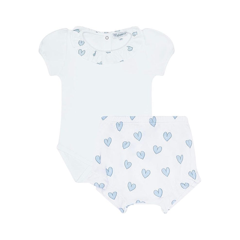 Nellapima Blue Heart Onesie Set