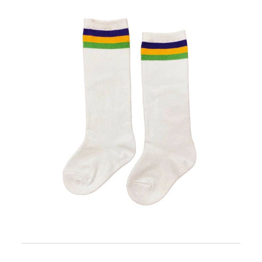 Lulu Bebe Mardi Gras Knee High Socks