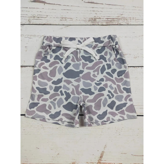 Gray Camouflage Shorts