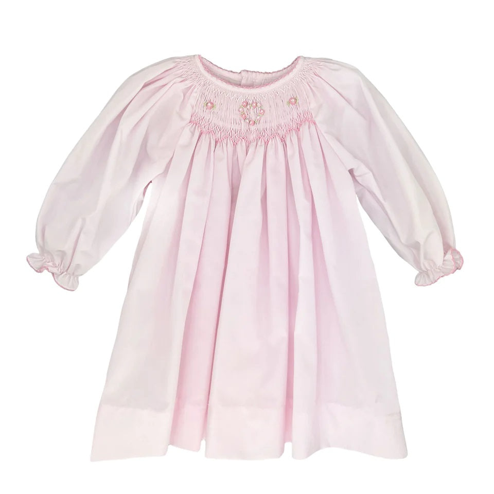 Petit Ami Bishop Heart Floral Smocked Dress