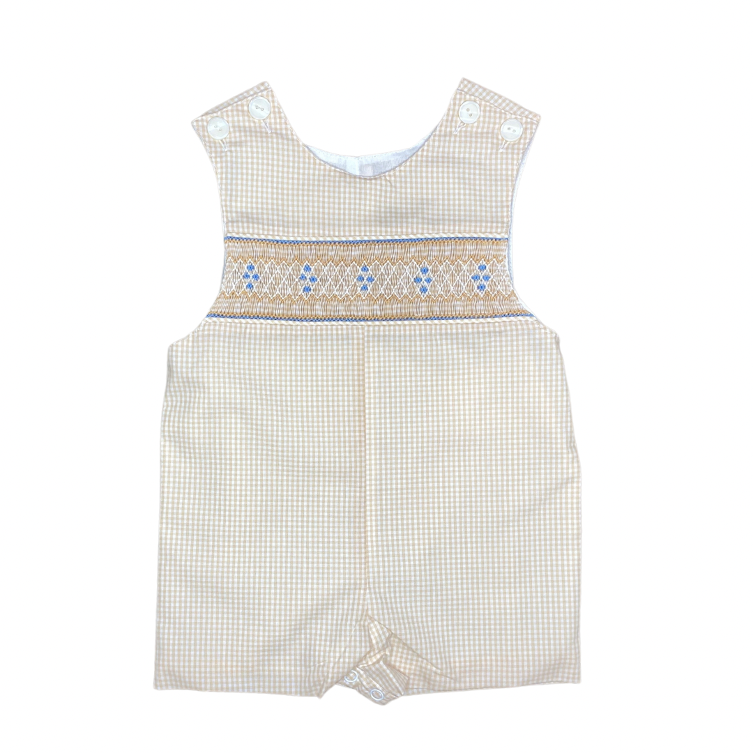 Khaki Hayes Smocked Shortall