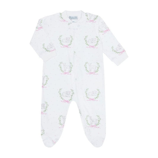 Nellapima Lamb Pink Zipper Footie