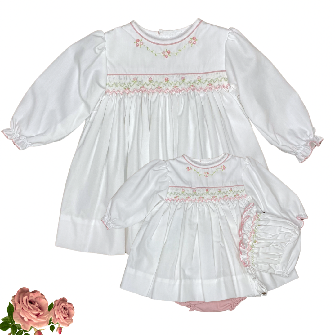 Petit Ami Bishop Autumn Corded Smocking