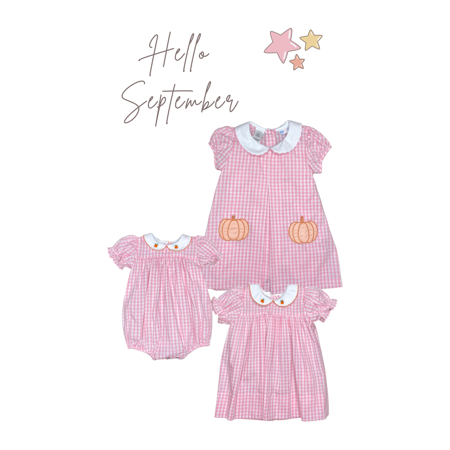 Lulu Bebe Pumpkin Applque Dress Girl