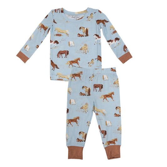 Angel Dear Horse Blue Lounge Wear Set