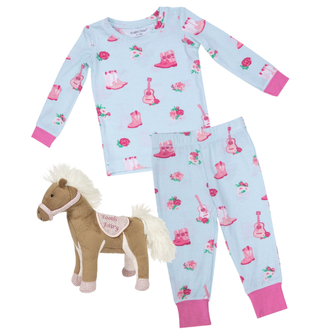 Angel Dear Horse Fancy Cowgirl Lounge Wear Set