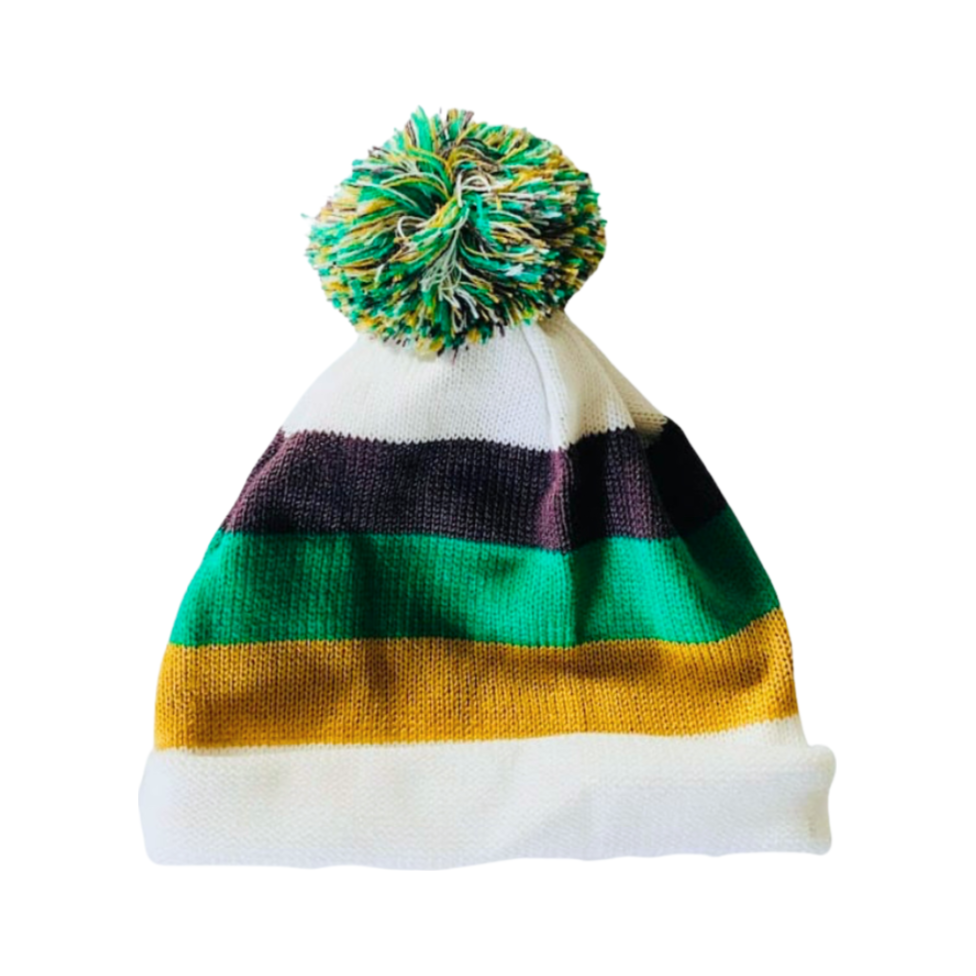 Mardi Gras PomPom Hat