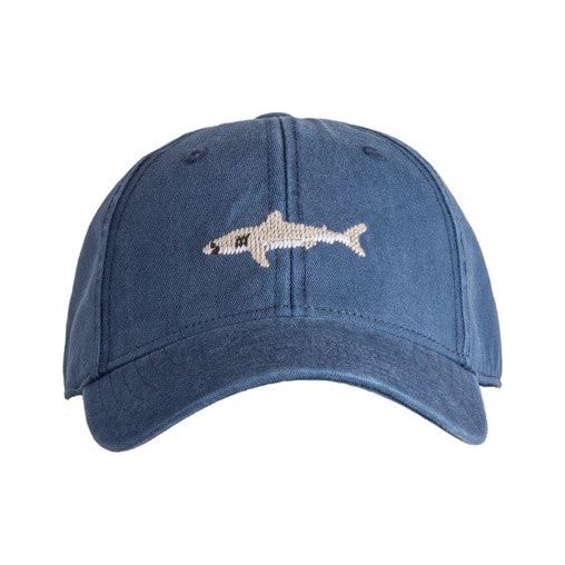 Harding Lane Hat Great White Shark on Navy