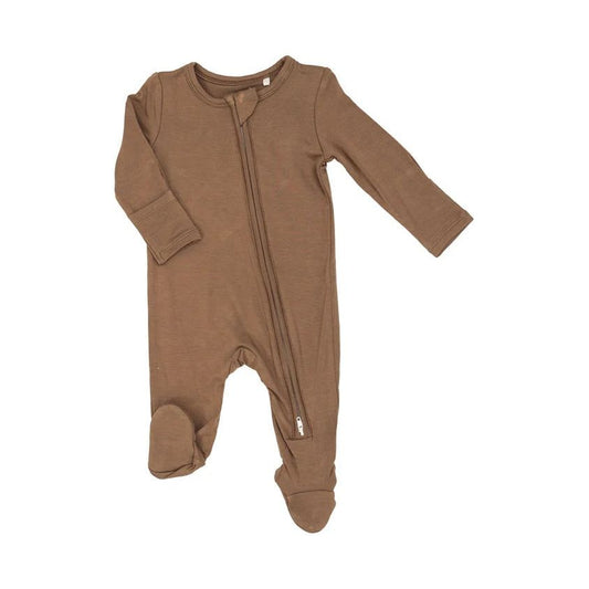 Angel Dear Pecan Brown 2 Way Zipper Footie