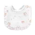 Baby Club Chic Pink Baby Toys Ruffle Bib