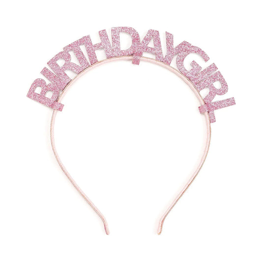 Pink Birthday Girl Headband