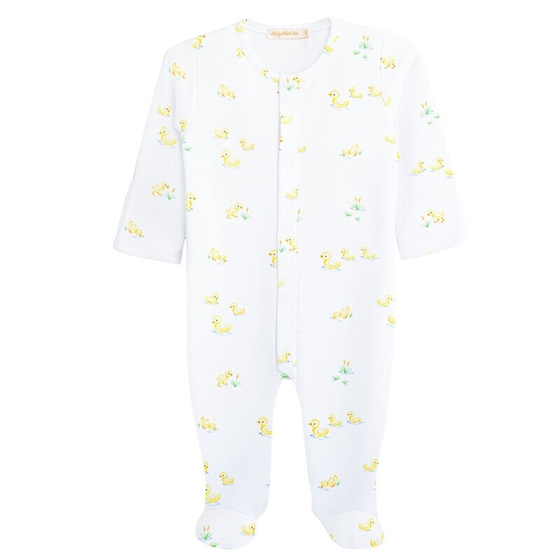 Baby Club Chic Three Little Ducks Zipped Footie