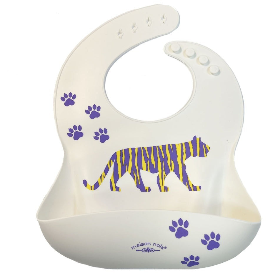 Maison Nola - Tiger Fan Silcone Bib