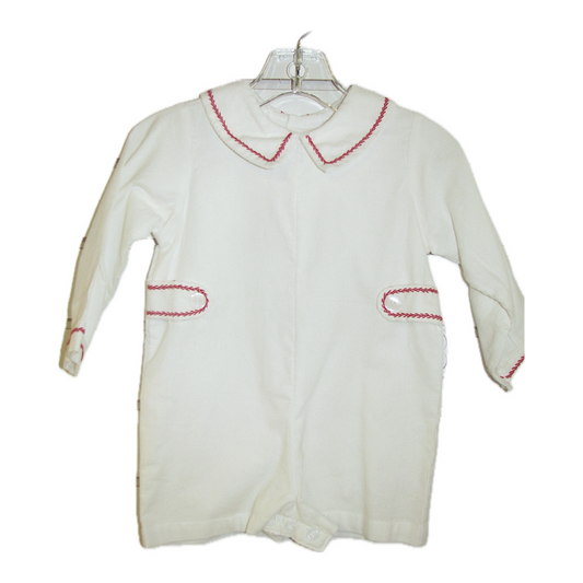 Remember Nguyen Boy's White Romper With Red Stitching