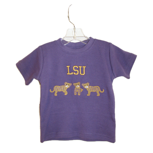 Crew Shirt LSU Tiger Trio Embroidered