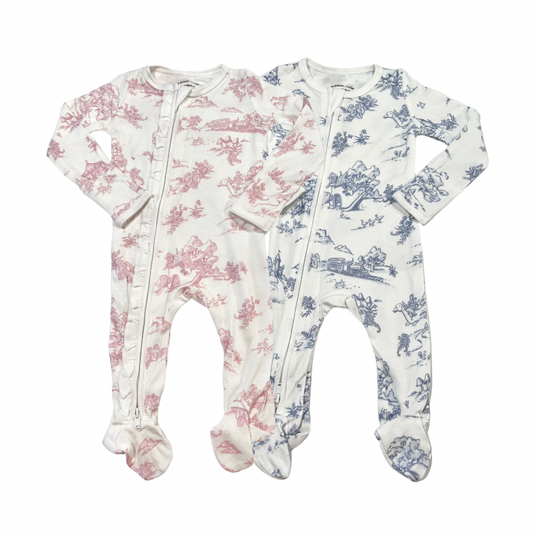 Maison Nola - Storyland Toile Zipped Footie