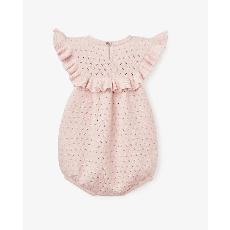 Elegant Baby- Bubble Pointelle Flutter Pink