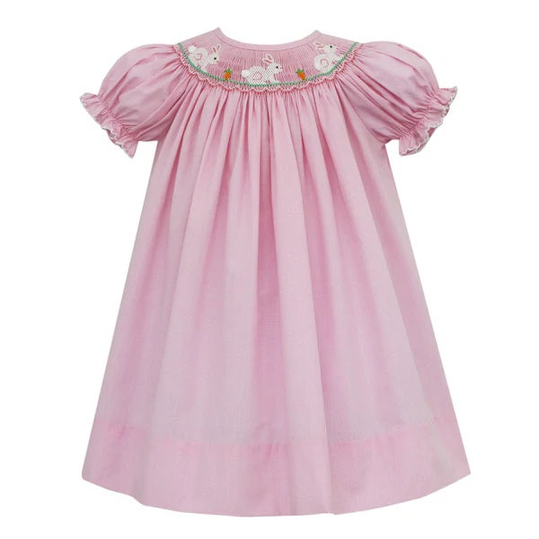 Petit Bebe Bunny Hop Smocked Dress