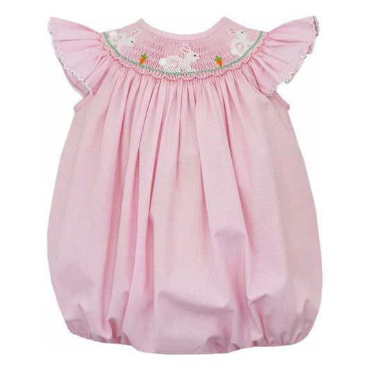 Petit Bebe Bunny Hop Smocked Bubble Girls