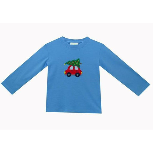 Christmas Shirt Applique Car & Christmas Tree