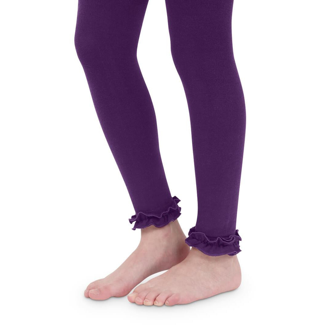 Jefferies Socks - Leggings Ruffled Ankle, Pima Cotton