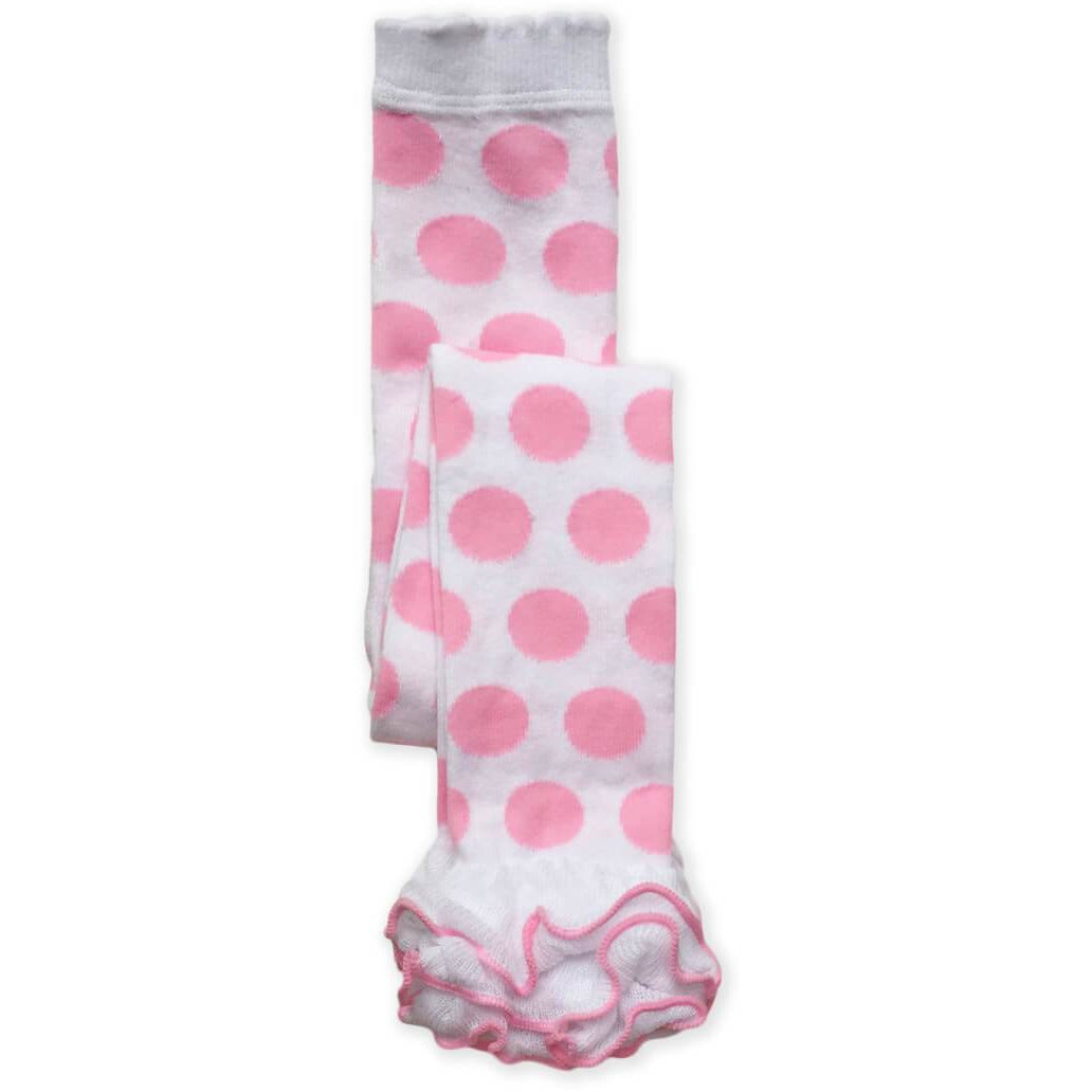 Jefferies Socks - Leggings Dots Ruffled Ankle, Pima Cotton