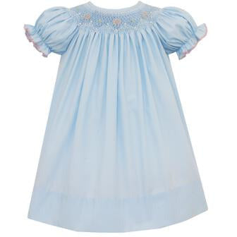 Petit Bebe Lily Bishop Light Blue Poplin