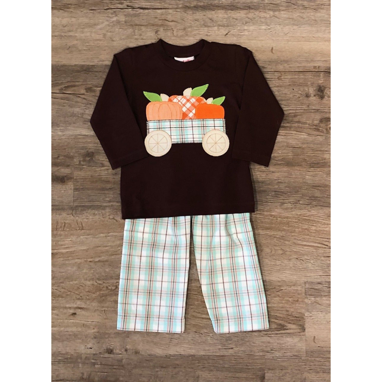 Natalie Grant - Pumpkin Applique Pant Set