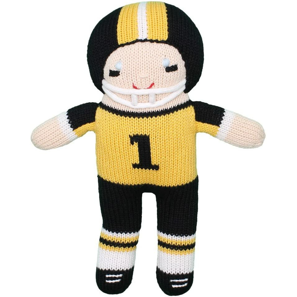 Zubels Saints Football Player 7" Rattle