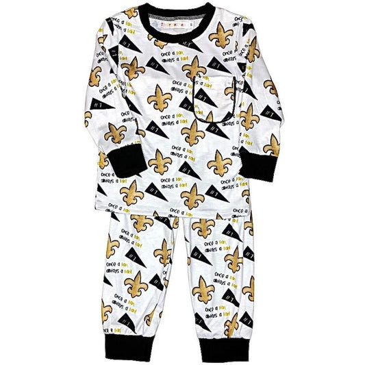 Printed Press-Once a Fan Saints Pajama Set