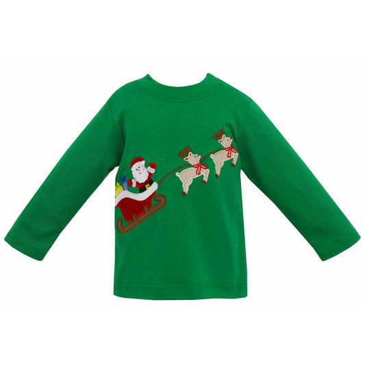 Santa's Sleigh Boys Shirt